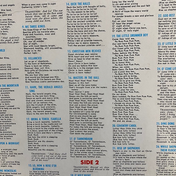 THE LITTLE DRUMMER BOY VINYL 33 1/3 RPM RECORD LP VTG 1963 CHRISTMAS MUS… - Picture 10 of 14